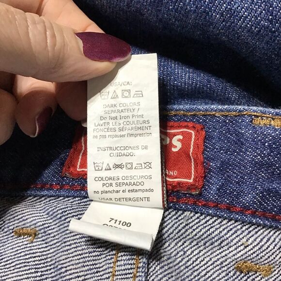 Chaps Blue Straight Fit Cotton Jeans 40x30 - Picture 8 of 10